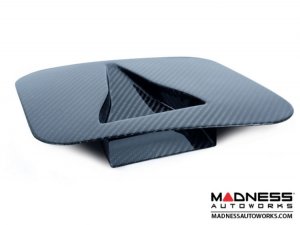 FIAT 500 Hood Scoop - ABARTH AC Style Air Intake - Carbon Fiber 